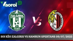 Soi kèo Zalgiris vs Hamrun Spartans, 23h00 ngày 09/07/2025